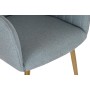 Chaise de Salle à Manger DKD Home Decor Métal Polyester (55 x 55,5 x 88 cm)