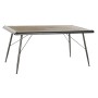 Table de Salle à Manger DKD Home Decor Sapin Naturel Métal Gris clair (161 x 90 x 75 cm)