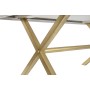 Table de Salle à Manger DKD Home Decor Doré Blanc Laiton Bois de manguier (180 x 90 x 76 cm)