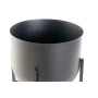 Set de pots DKD Home Decor Noir Métal Moderne (24 x 24 x 25,5 cm)