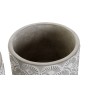 Set de pots de fleurs DKD Home Decor Gris Ciment (17 x 17 x 15 cm)