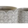 Set de pots de fleurs DKD Home Decor Gris Ciment (17 x 17 x 15 cm)