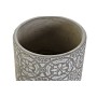 Set de pots DKD Home Decor Gris Ciment Blanc Arabe (18,8 x 18,8 x 15 cm)