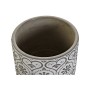 Set de pots DKD Home Decor Gris Ciment Blanc Arabe (19 x 19 x 14,8 cm)