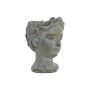 Cache-pot DKD Home Decor Visage Gris Ciment Romantique (12 x 11 x 16 cm)