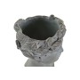 Cache-pot DKD Home Decor Visage Gris Ciment Romantique (16 x 15 x 21 cm)