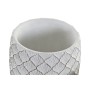 Set de pots DKD Home Decor Gris Ciment Blanc (16 x 16 x 21 cm) (2 Unités)