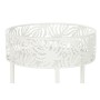 Set de pots DKD Home Decor Métal Blanc Tropical Feuille d'une plante (30 x 30 x 70 cm)