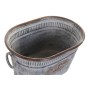 Set de pots DKD Home Decor Gris Métal Marron Shabby Chic (45 x 30,5 x 26 cm)