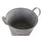 Set de pots DKD Home Decor Gris Métal Marron Shabby Chic (32 x 31 x 30 cm)