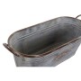 Set de pots DKD Home Decor Gris Métal Marron Shabby Chic (60 x 23 x 20 cm)