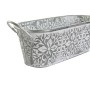 Cache-pot DKD Home Decor Lot Usé Mosaïque Gris Métal Arabe (60 x 23 x 19 cm) (3 Unités)