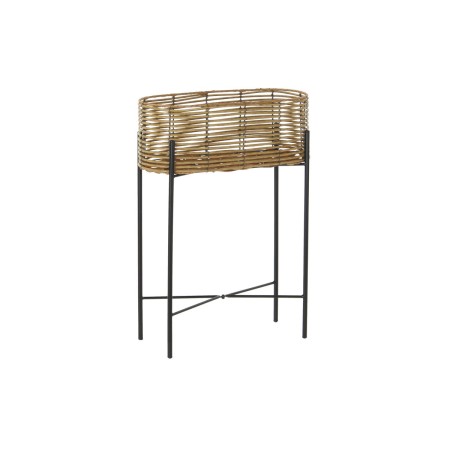 Cache-pot DKD Home Decor Naturel Noir Métal rotin synthétique (49 x 21 x 67 cm)