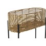 Cache-pot DKD Home Decor Naturel Noir Métal rotin synthétique (49 x 21 x 67 cm)