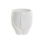 Cache-pot DKD Home Decor Visage Céramique Blanc (14 x 14 x 15,5 cm)