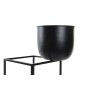 Cache-pot DKD Home Decor Noir Doré Métal (24 x 24 x 24,5 cm) (2 Unités)