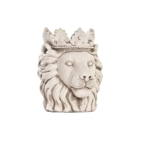 Cache-pot DKD Home Decor Blanc Lion Magnésium (35 x 29 x 37 cm)