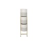 Cache-pot DKD Home Decor Gris Doré Métal Blanc Bicolore Fer (45 x 33 x 92,8 cm)