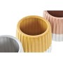 Cache-pot DKD Home Decor Bicolore Grès (14,2 x 14,2 x 11,4 cm) (4 Unités)