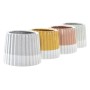 Cache-pot DKD Home Decor Bicolore Grès (14,2 x 14,2 x 11,4 cm) (4 Unités)