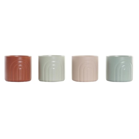 Cache-pot DKD Home Decor Grès (13 x 13 x 12 cm) (4 Unités)