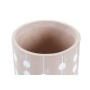 Set de pots DKD Home Decor Gris Rose Ciment Blanc Moutarde (17 x 17 x 16 cm) (3 Unités)