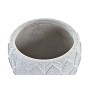 Set de pots DKD Home Decor Gris Ciment Feuille d'une plante (19 x 19 x 16 cm)