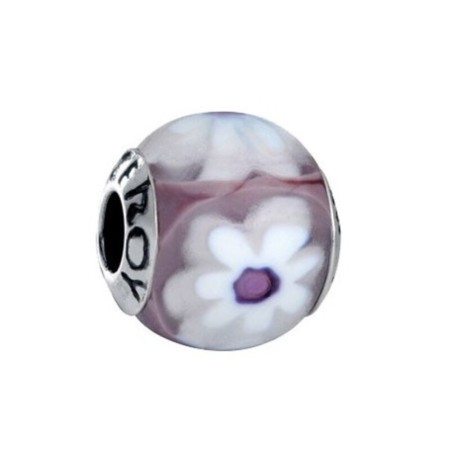 Perle de verre Femme Viceroy VMB0003-27 Blanc Violet (1 cm)
