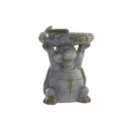 Cache-pot DKD Home Decor Gris Lumière LED Tortue Magnésium (27,6 x 21,5 x 36 cm)