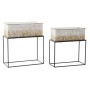 Set de pots de fleurs DKD Home Decor Métal 2 Pièces 2 Unités (53,5 x 26 x 60 cm)