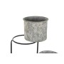 Cache-pot DKD Home Decor Gris Métal (82 x 25 x 81 cm)