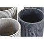 Set de pots DKD Home Decor Gris Bleu Ciment Géométrique (2 Unités) (17 x 17 x 15 cm)