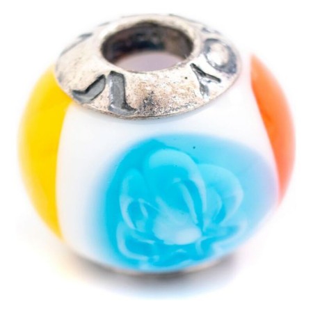 Perle de verre Femme Viceroy VMB0023-20 Bleu Blanc Violet Orange (1 cm)