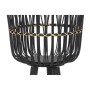 Set de pots DKD Home Decor Noir Colonial Bambou (36 x 36 x 78 cm)