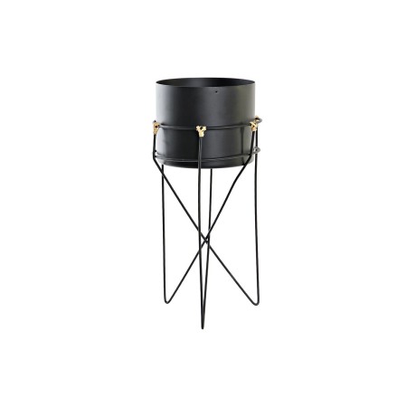 Cache-pot DKD Home Decor Noir Métal Colonial (17 x 17 x 35 cm)