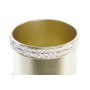 Cache-pot DKD Home Decor Corde Doré Métal Bois Glam (18,5 x 18,5 x 22 cm)