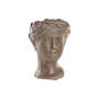 Cache-pot DKD Home Decor Visage Doré Ciment (16 x 15 x 21 cm)