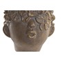 Cache-pot DKD Home Decor Visage Doré Ciment (20 x 19 x 17 cm)