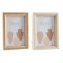 Cadre photo DKD Home Decor Beige Marron Bois MDF Scandinave (2 Unités)