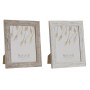 Cadre photo DKD Home Decor Verre Naturel Blanc PS Scandinave (19,5 x 2 x 24,5 cm) (2 Unités)