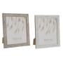 Cadre photo DKD Home Decor Verre Naturel Blanc PS Scandinave (24,6 x 2 x 29,6 cm) (2 Unités)