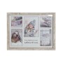 Cadre photo DKD Home Decor Welcome Bois Verre Naturel Aluminium Montagne Bois MDF (39,5 x 2,5 x 31 cm) (2 Unités)