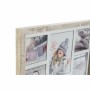 Cadre photo DKD Home Decor Welcome Bois Verre Naturel Aluminium Montagne Bois MDF (39,5 x 2,5 x 31 cm) (2 Unités)