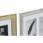 Cadre photo DKD Home Decor Verre Argenté Doré Brillants PS Traditionnel (43 x 1,5 x 25 cm) (2 Unités) (12 Unités)