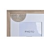 Cadre photo DKD Home Decor Urban Verre Marron Blanc Bois MDF (19 x 2 x 24 cm) (2 Unités)