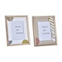 Cadre photo DKD Home Decor Urban Verre Marron Blanc Bois MDF (21,5 x 2 x 27 cm) (2 Unités)