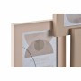 Cadre photo DKD Home Decor Bois Beige Pêche Urbaine (2 Unités) (58 x 2 x 50 cm)