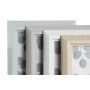 Cadre photo DKD Home Decor Gris Marron Bois MDF Scandinave (13,5 x 2,5 x 18 cm) (4 Unités)