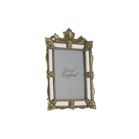 Cadre photo DKD Home Decor Miroir Champagne Verre Résine Shabby Chic (18,7 x 2 x 27,7 cm)