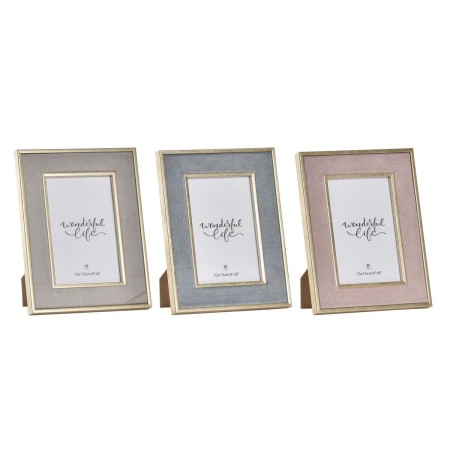 Cadre photo DKD Home Decor Verre Bois MDF (16 x 2 x 21 cm) (3 Unités)